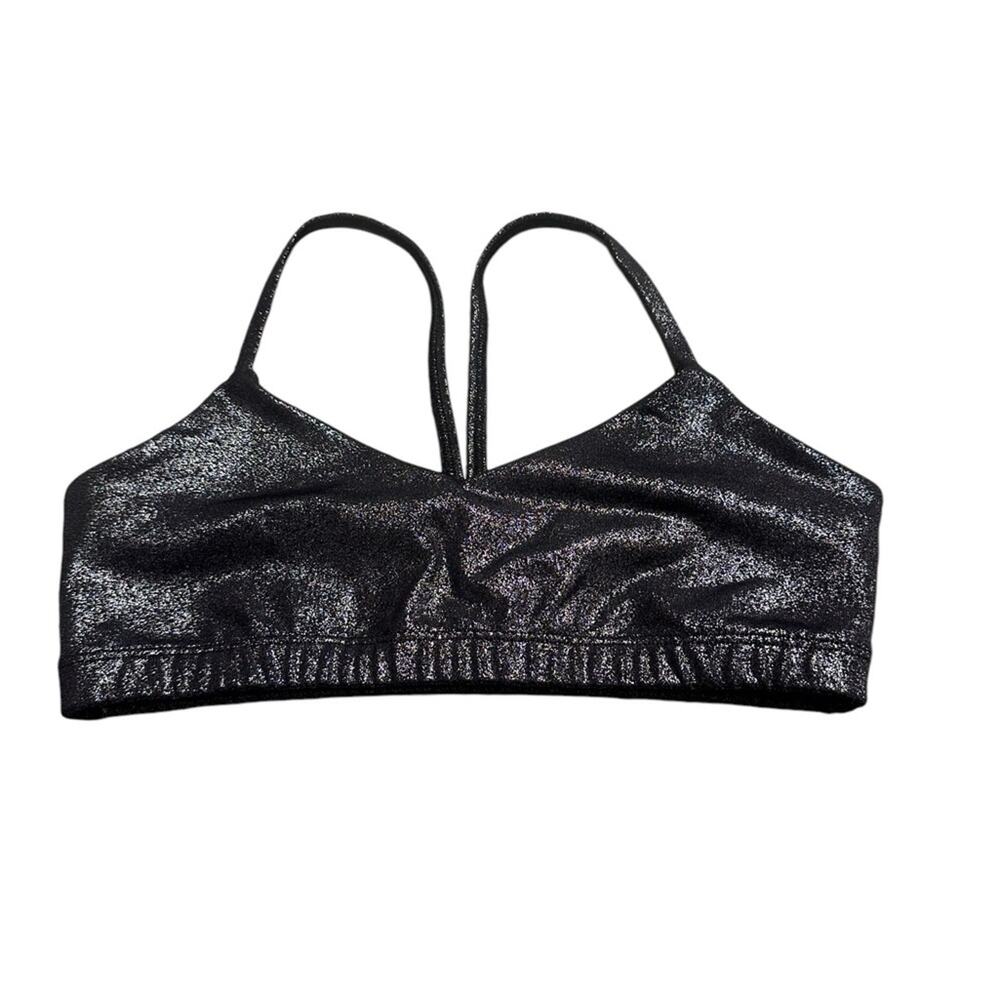 Beyond Yoga Shimmering Black Sports Bra